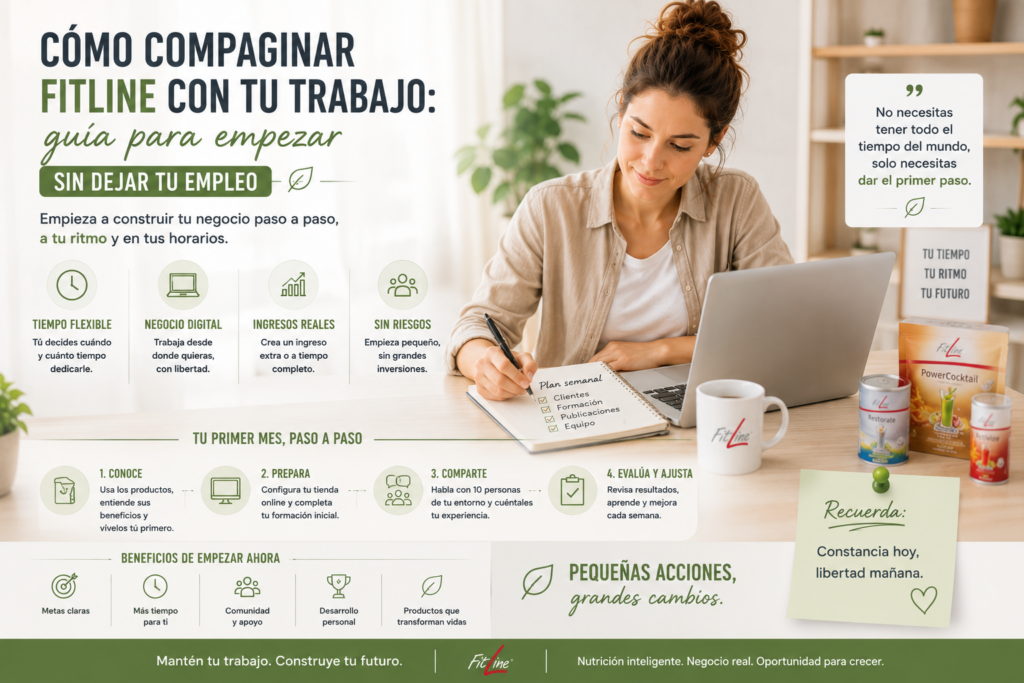 compaginar ser distribuidor de fitline y mi trabajo