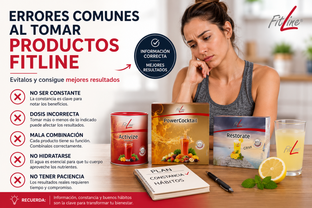 Errores comunes al tomar productos FitLine