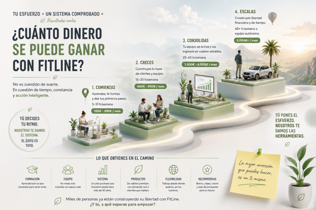 cuanto dinero se puede ganar con fitline