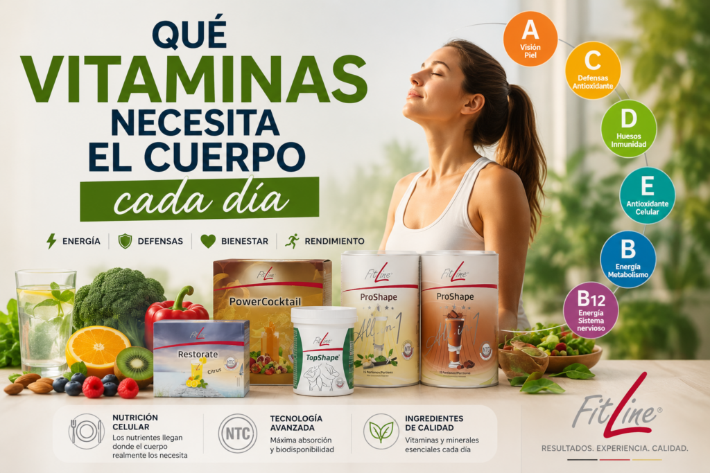 Qué vitaminas necesita el cuerpo cada día