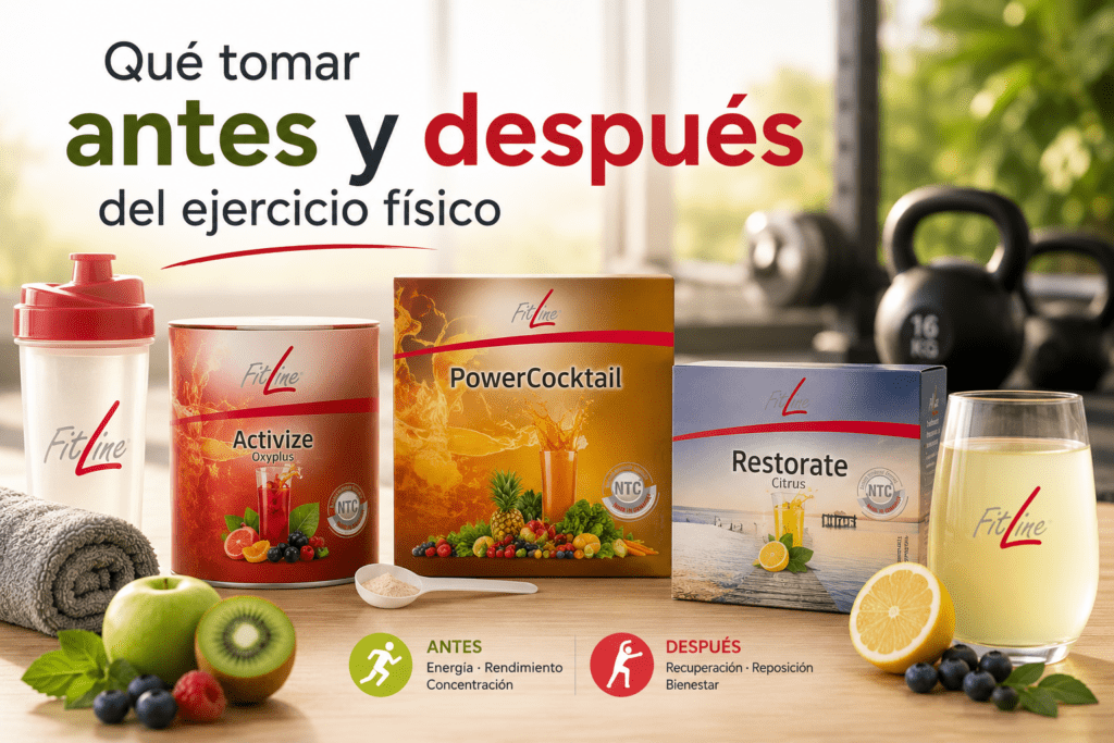 Qué tomar antes y después del ejercicio físico