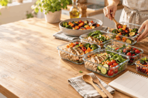 Batch cooking y trabajo con ayuda de productos fitline